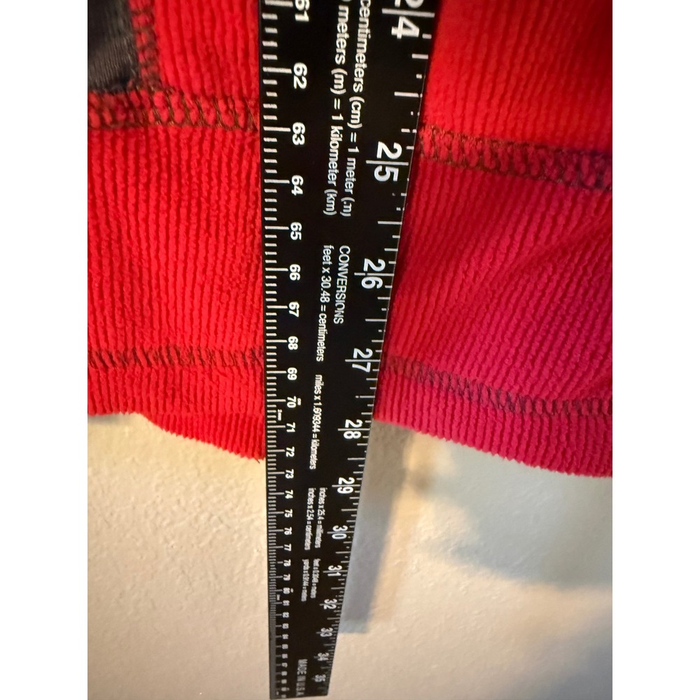 North End Mens Full Zip Fleece Jacket Red Gray Mock Neck Size Large L Colorblock - Picture 4 of 7